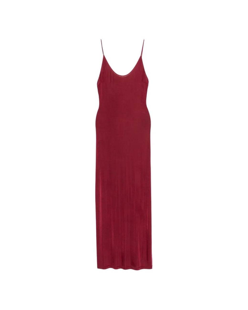 Saint Laurent Red Long Dress
