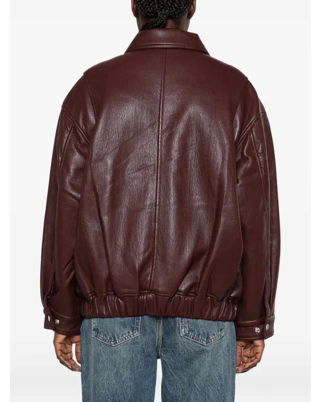 Giacca Con Zip di Agolde in Brown