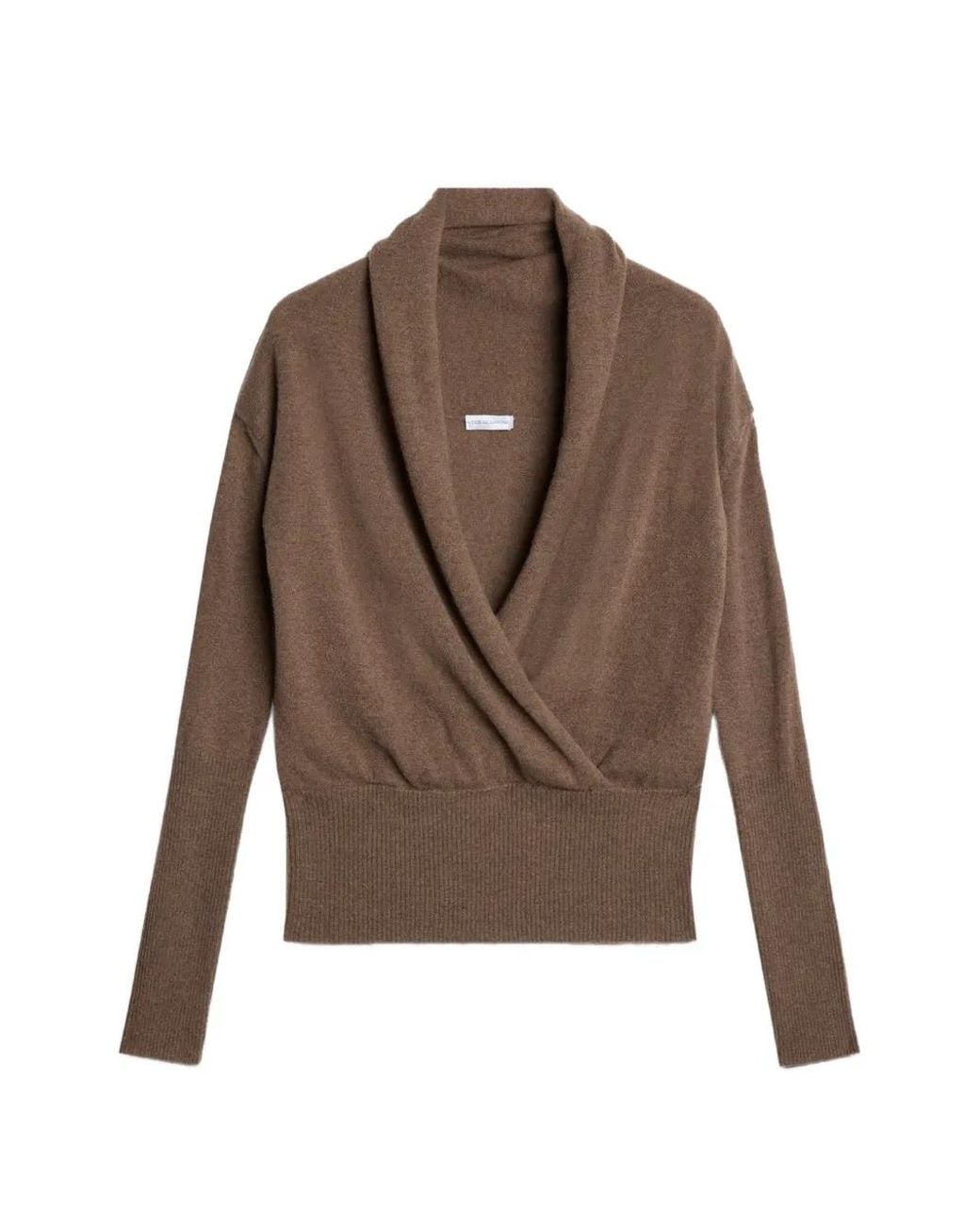 7 For All Mankind Brown Pull Cache-Cœur À Col V