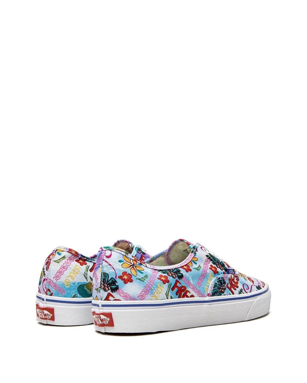 Vans White Authentic Market" Sneakers
