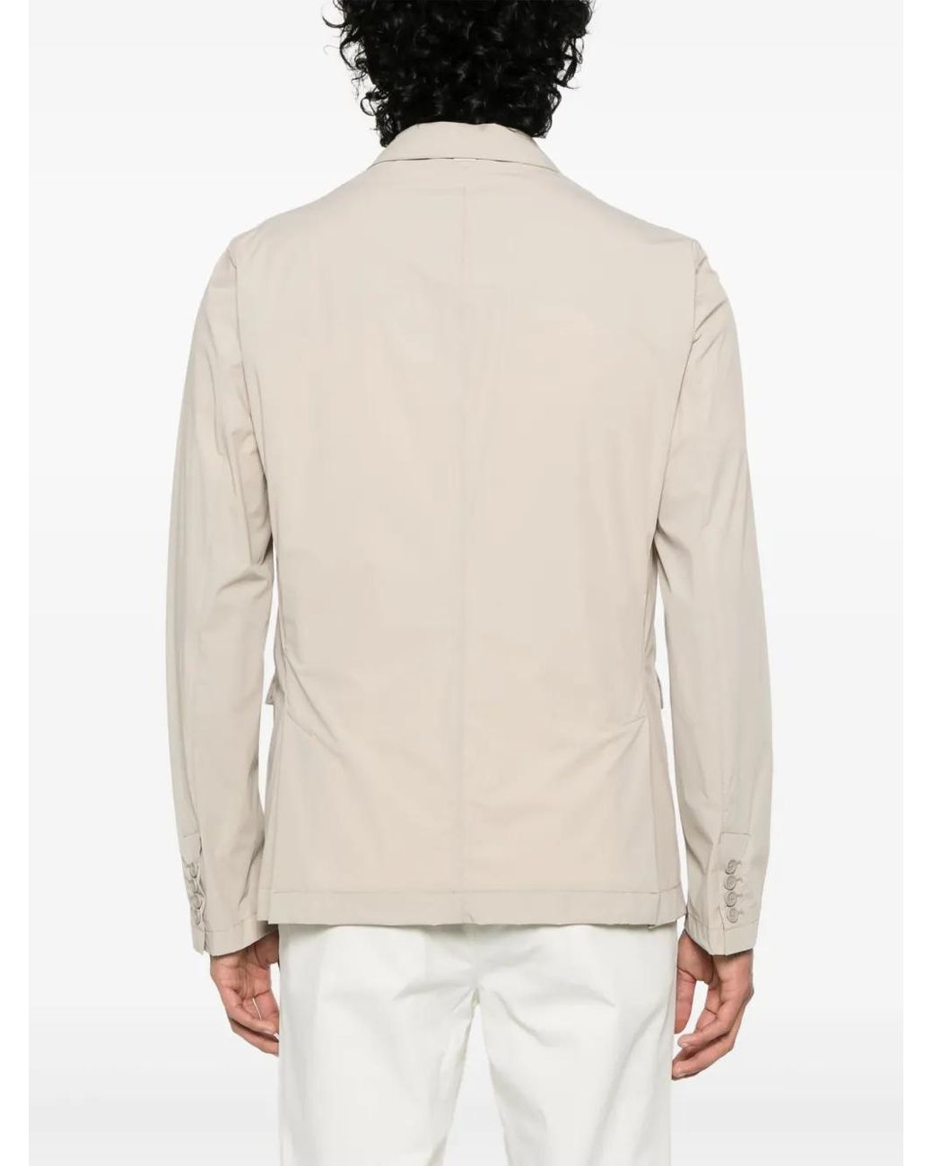 Herno White Double-Breasted Blazer for men