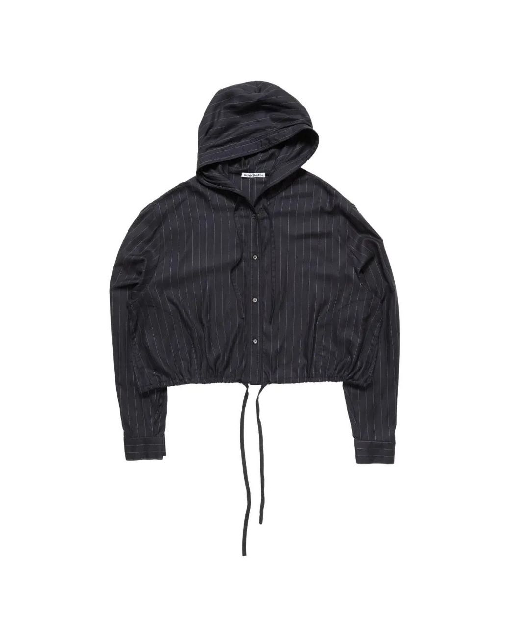 Acne Button-Up Wollen Shirtjack in het Blue