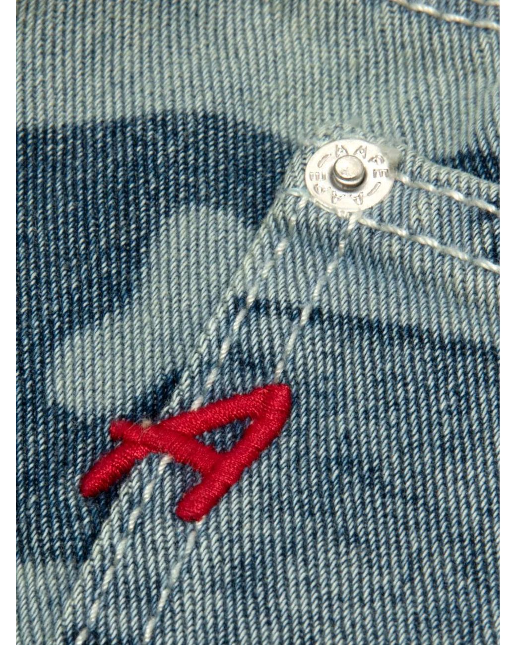 Aape By A Bathing Ape Blue Aapeunvs Graphic Jeans for men