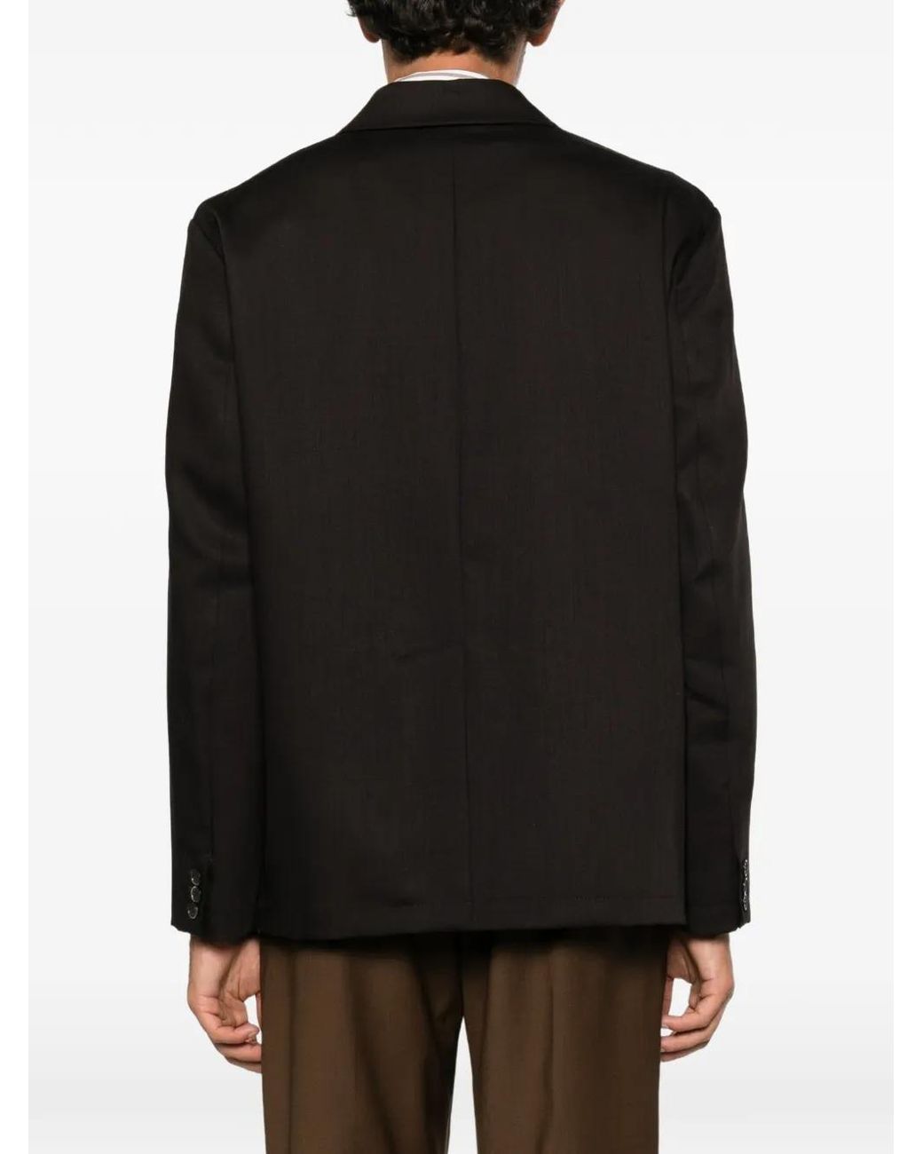 Barena Black Double-Breasted Blazer for men