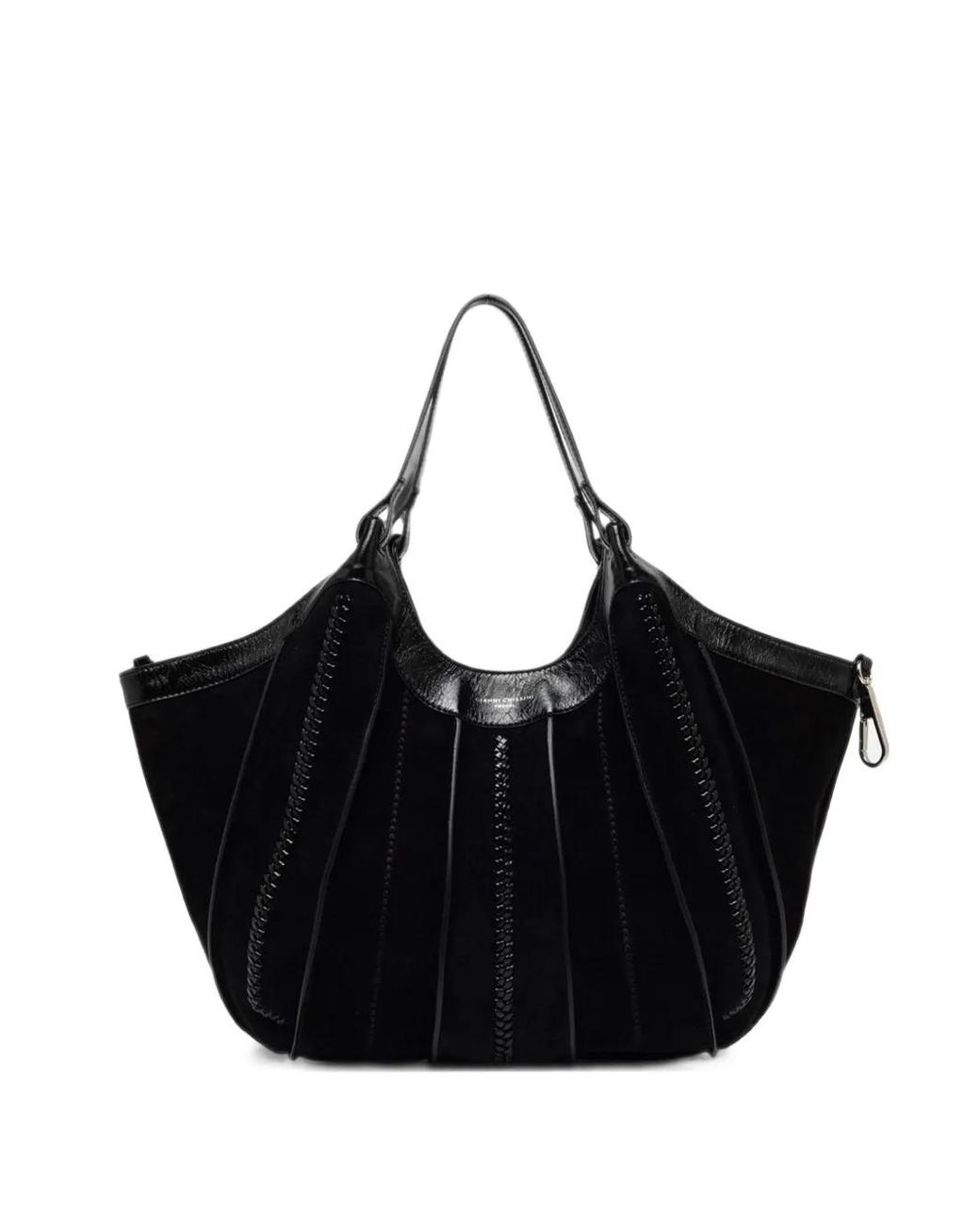 Gianni Chiarini Black Large Dua Panelled Leather Shoulder Bag