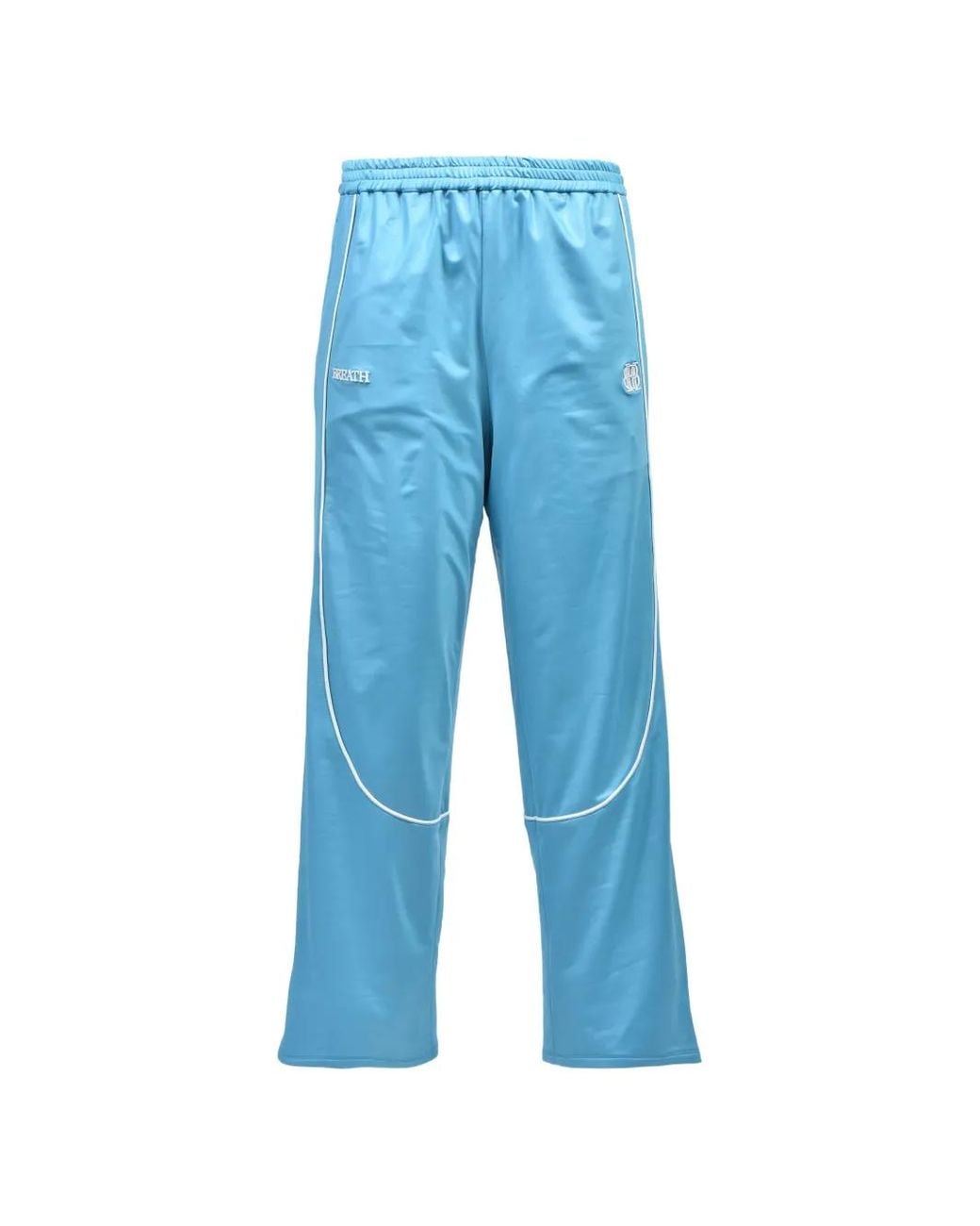 BREATH Blue Piped Track Pants for men