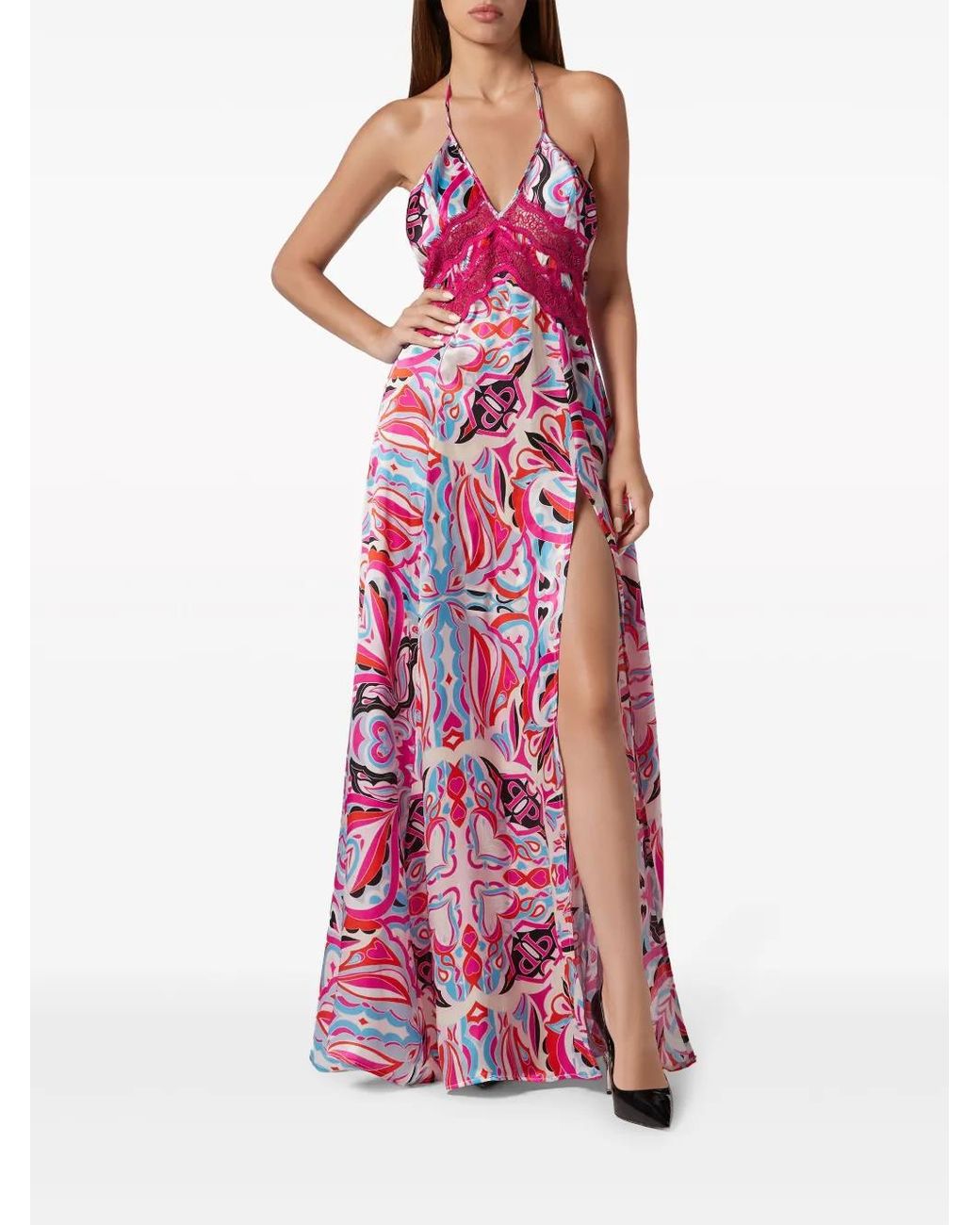 Philipp Plein Pink Maxi Dress