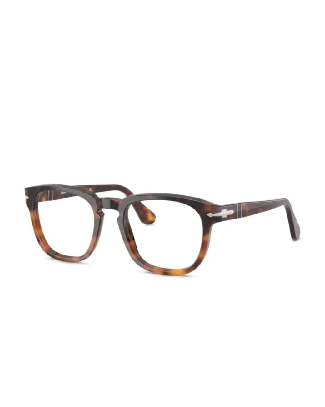 Persol Multicolor Brille Mit Eckigem Gestell