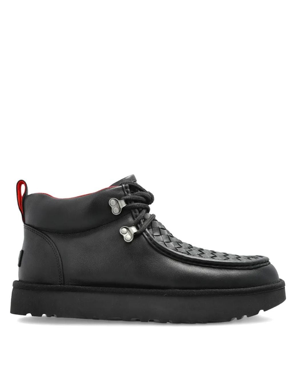 Ugg Black Woven Lace-Up Trainers for men