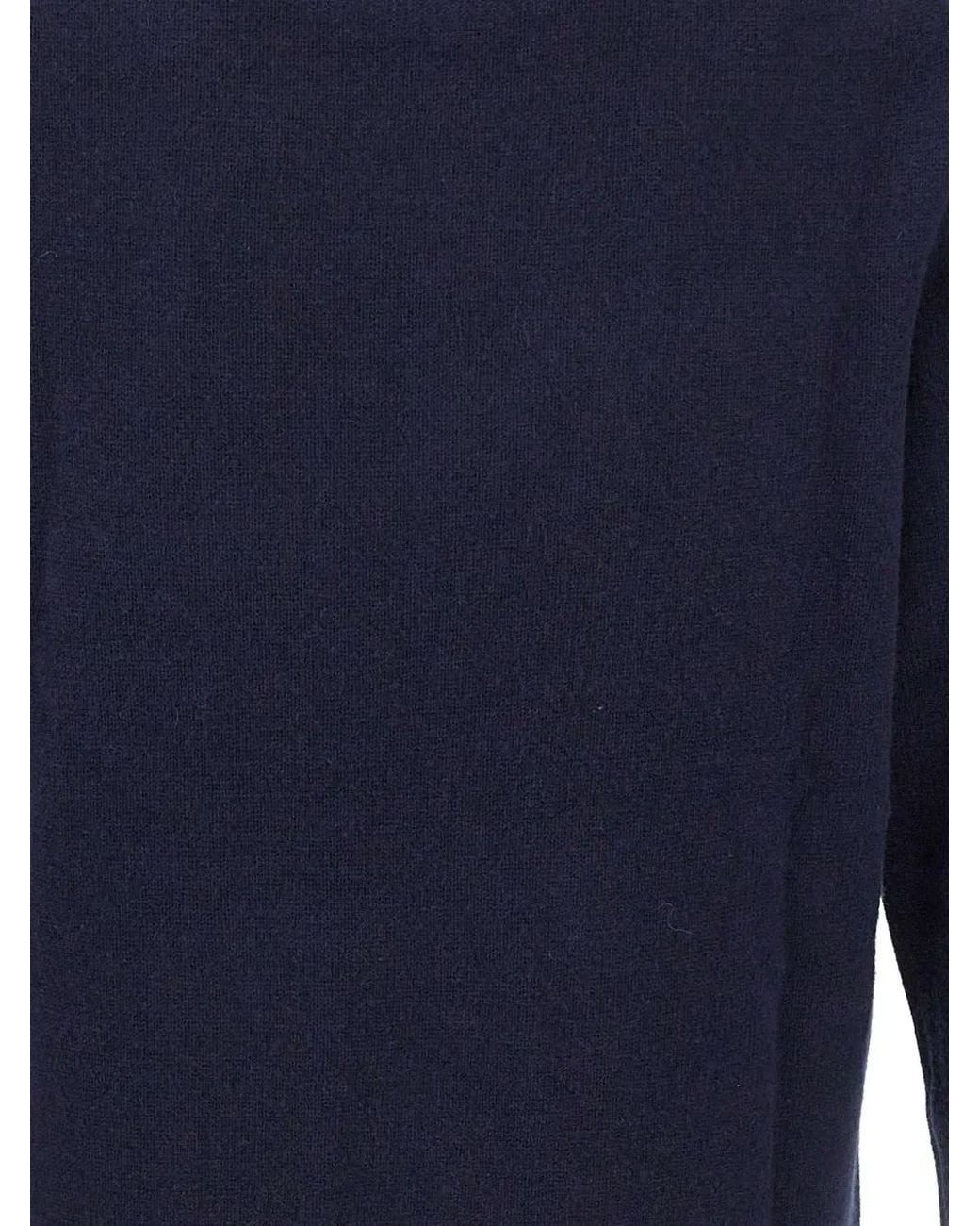 Mc2 Saint Barth Blue Heron Crewneck Knit Sweater for men