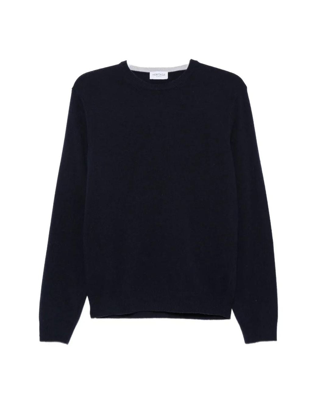 Heritage Blue Crew-Neck Knitted Sweater for men