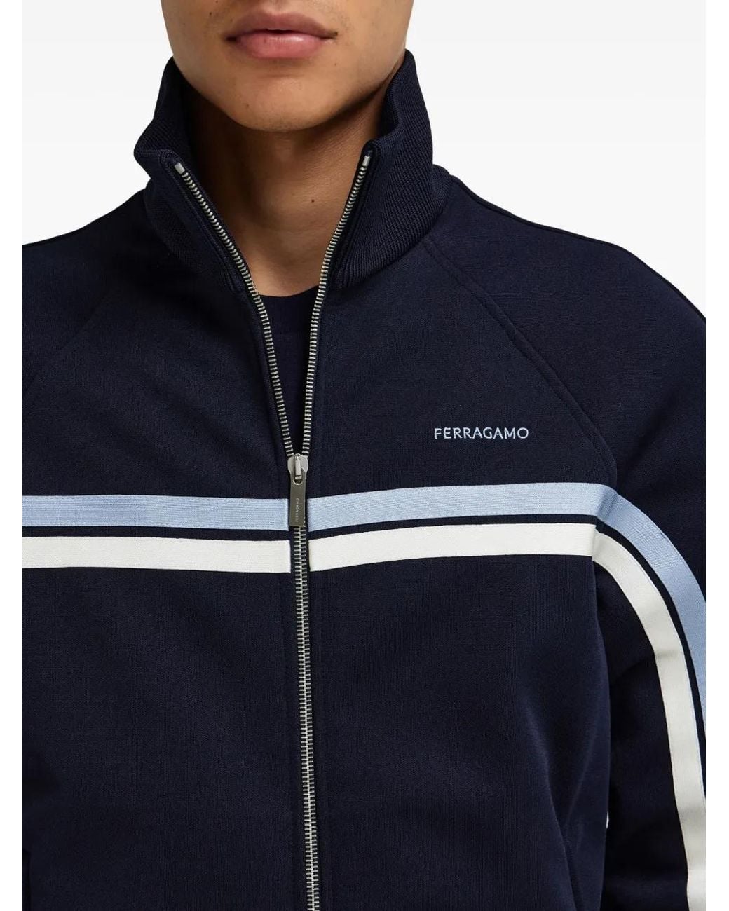 Ferragamo Blue Sports Jacket for men