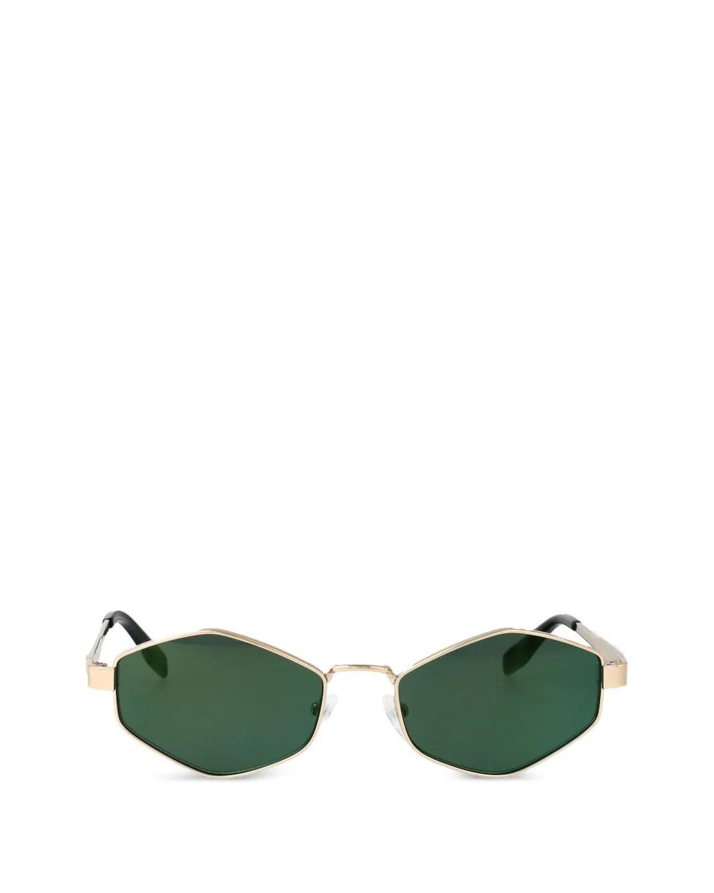 Karl Lagerfeld Green Lunettes De Soleil À Monture Géométrique