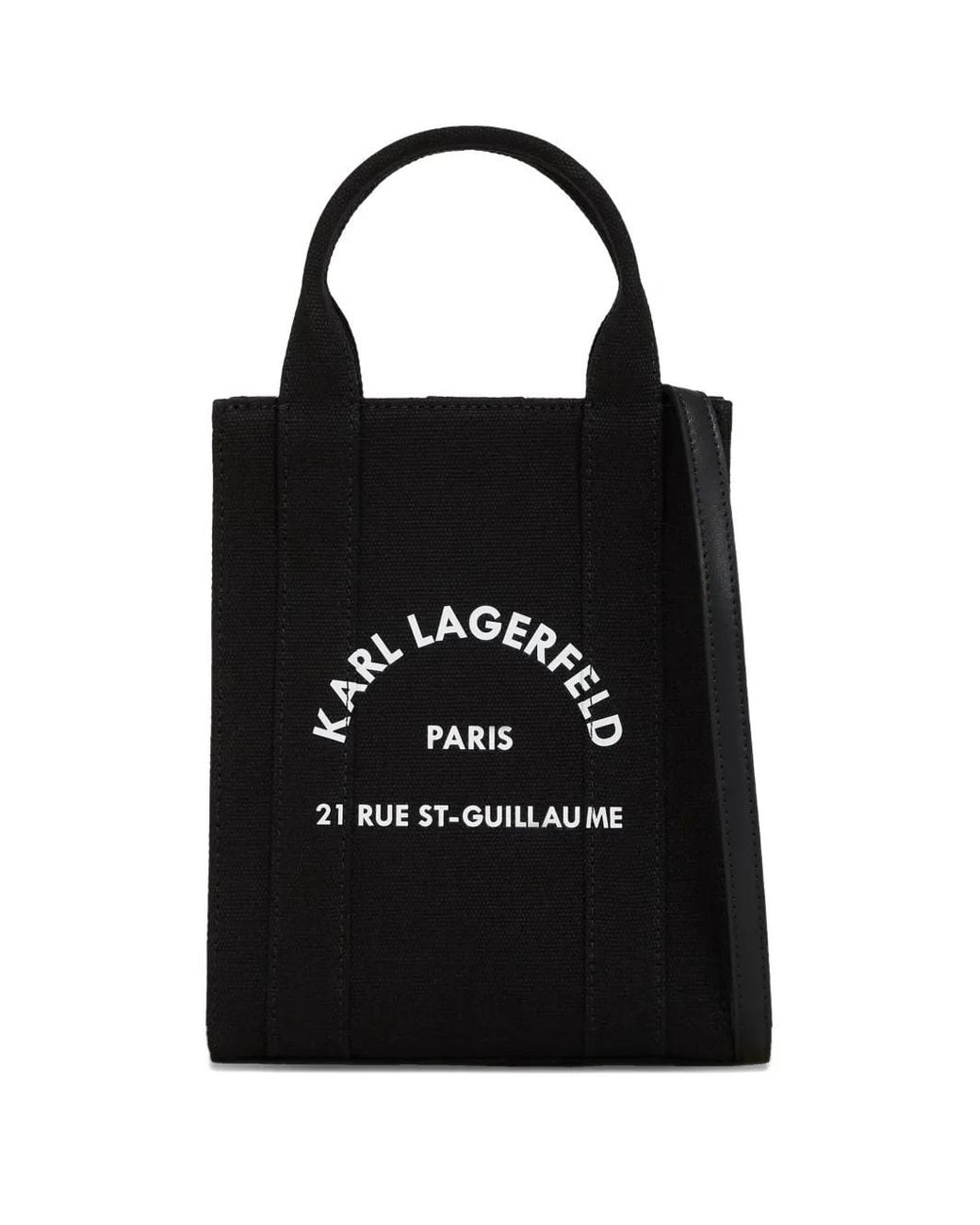 Karl Lagerfeld Black Small Rue St-Guillaume Tote Bag