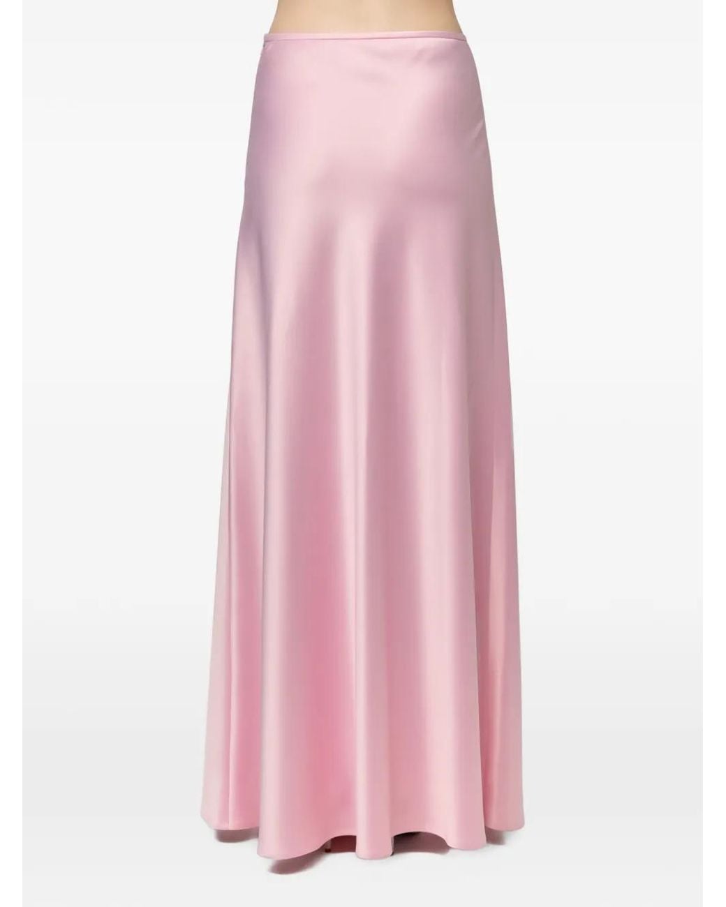 Atu Body Couture Pink Satin-Finish Maxi Skirt