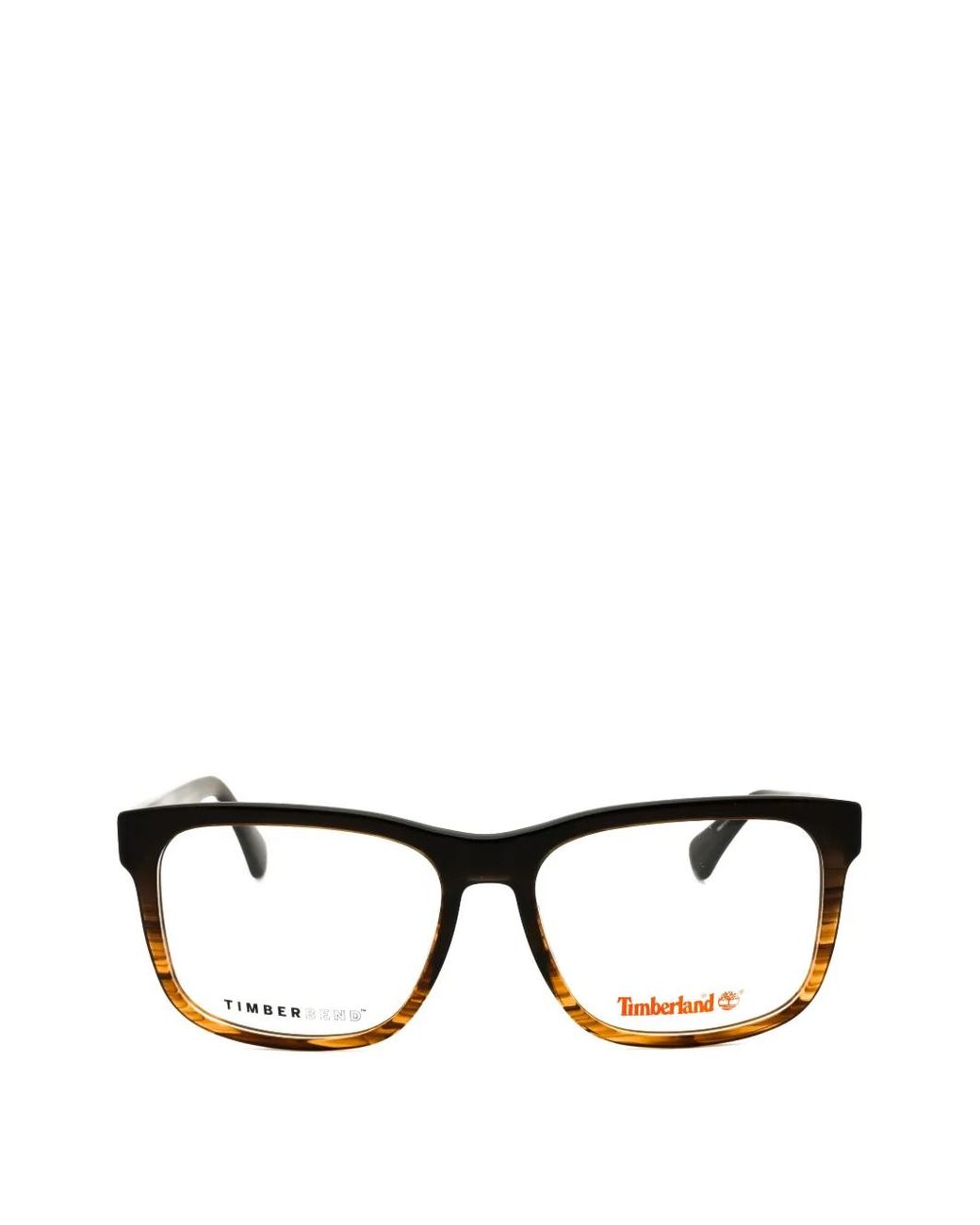 Timberland Black Rectangle-Frame Glasses for men
