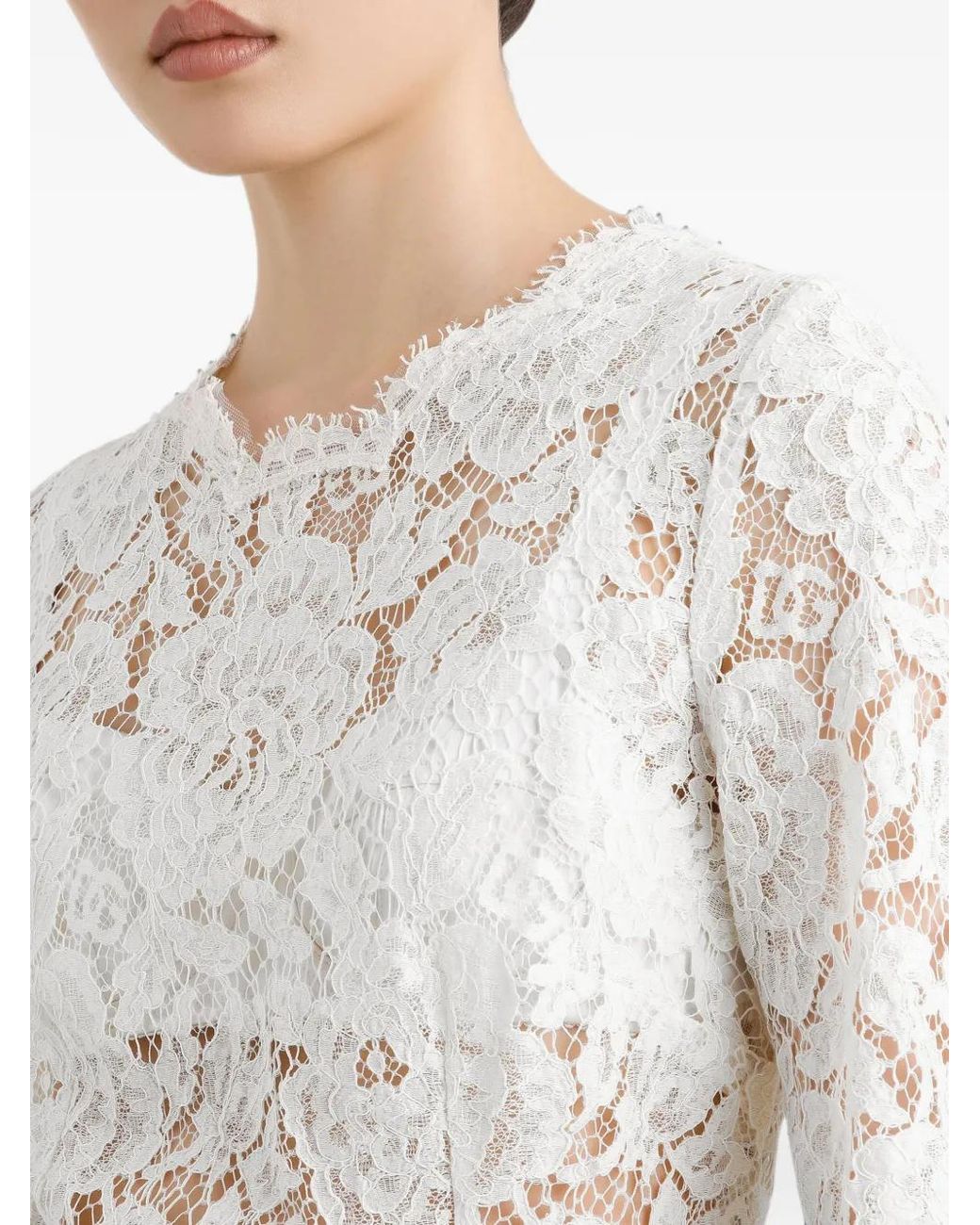 Dolce & Gabbana White Midi Dresses