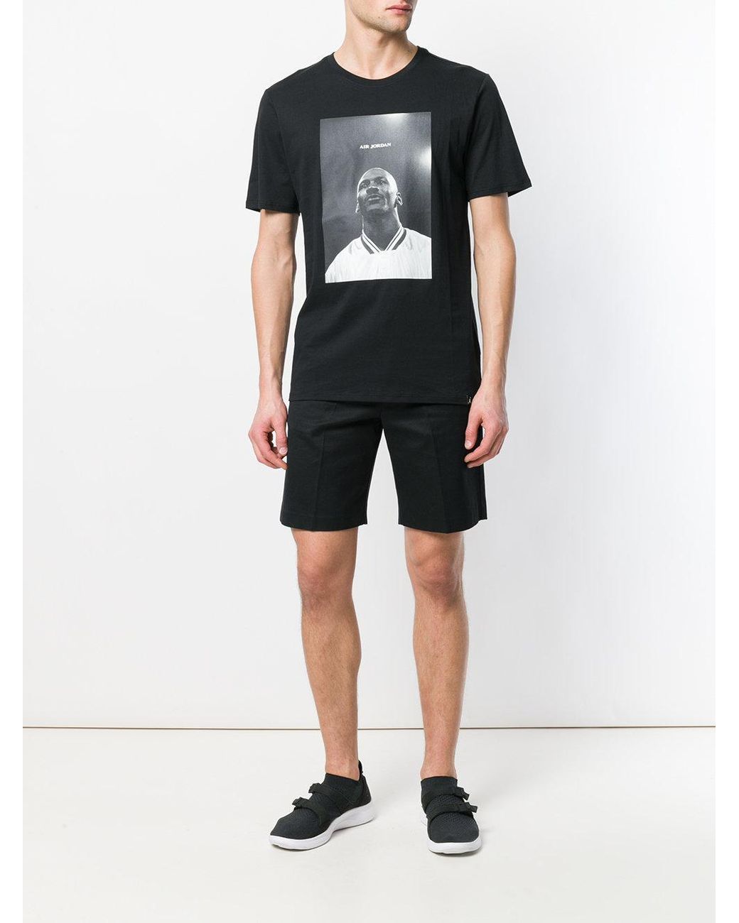 Nike Air Jordan Photo Print T-shirt in Black for Men | Lyst