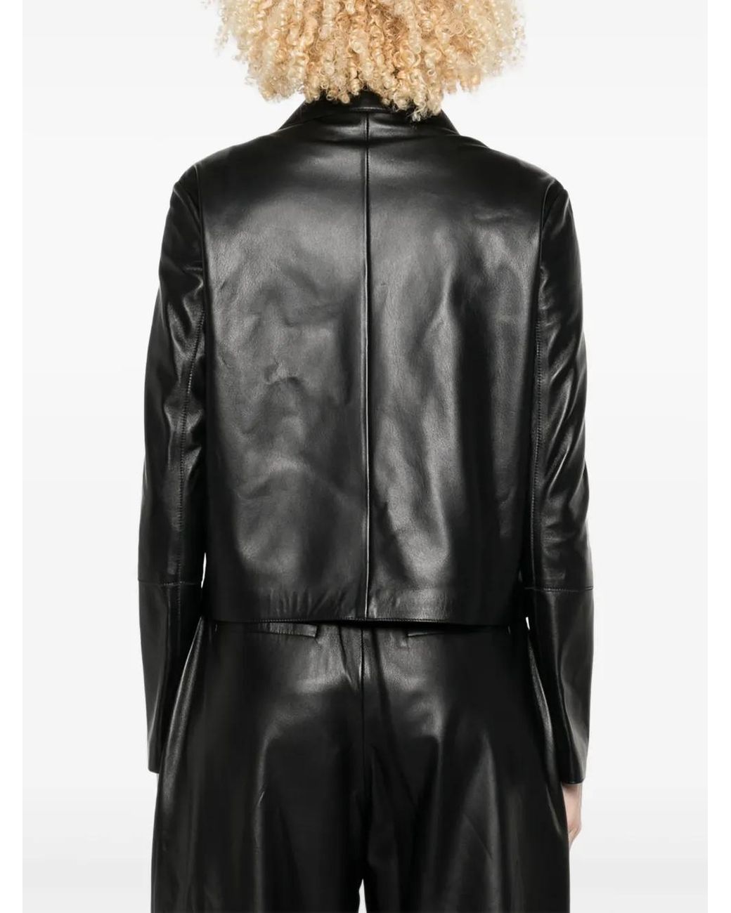Arma Black Emy Leather Jacket