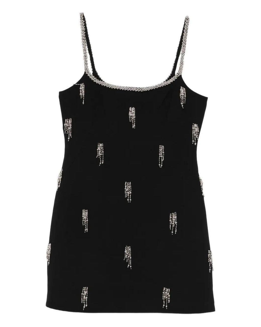 Jonathan Simkhai Black Amy Embellished Mini Dress