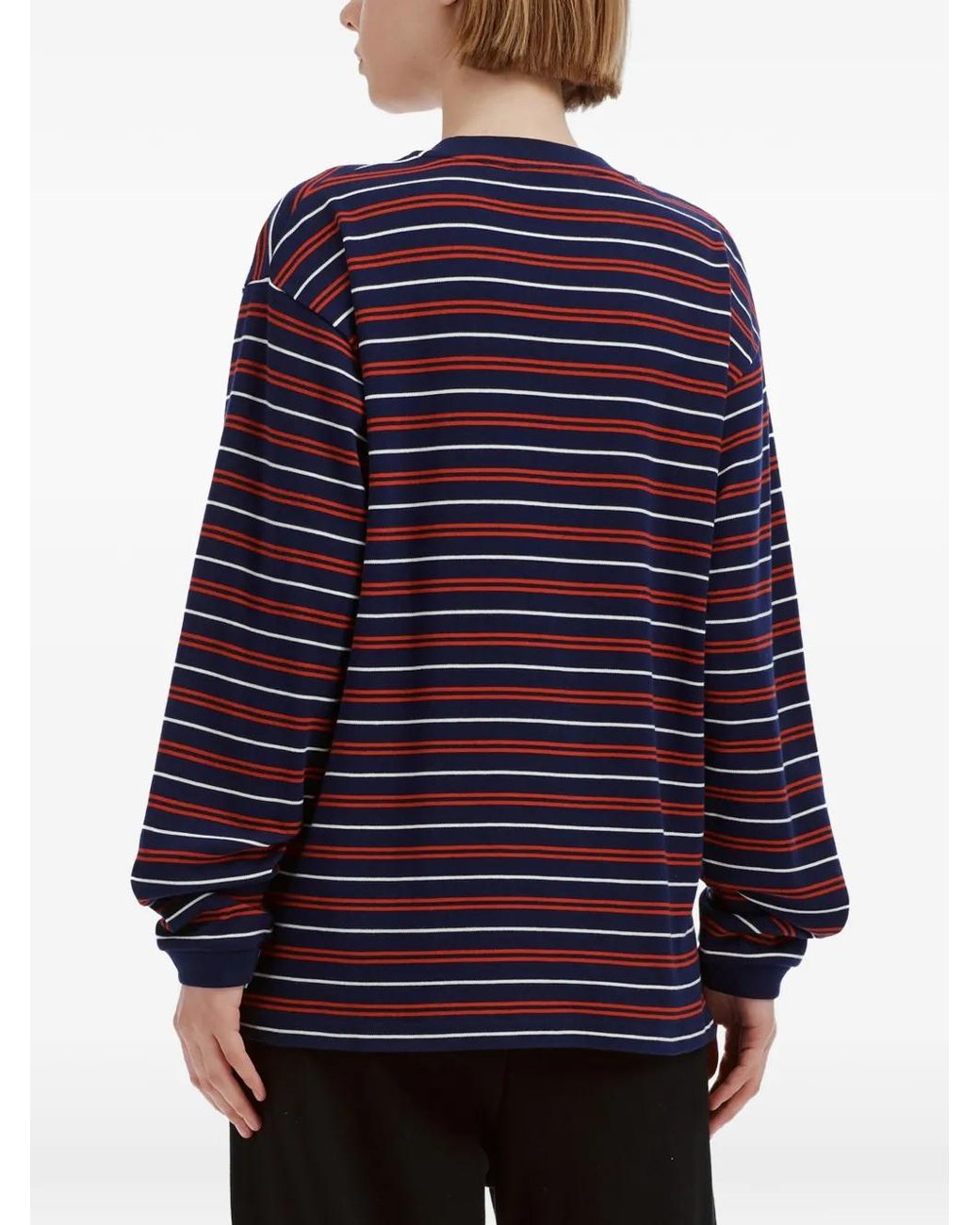Chocoolate Blue Striped Long-Sleeve T-Shirt