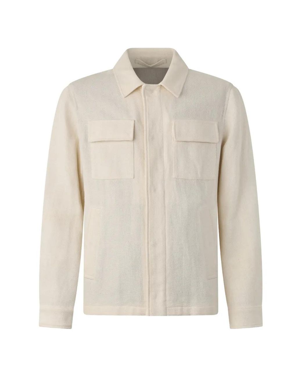 Herno White Chest- Pockets Jacket for men