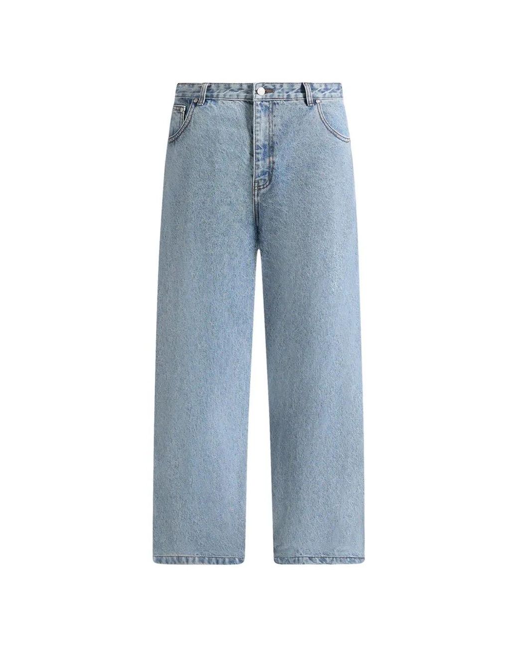 Manière De Voir Blue Dn002 Relaxed Fit Jeans for men