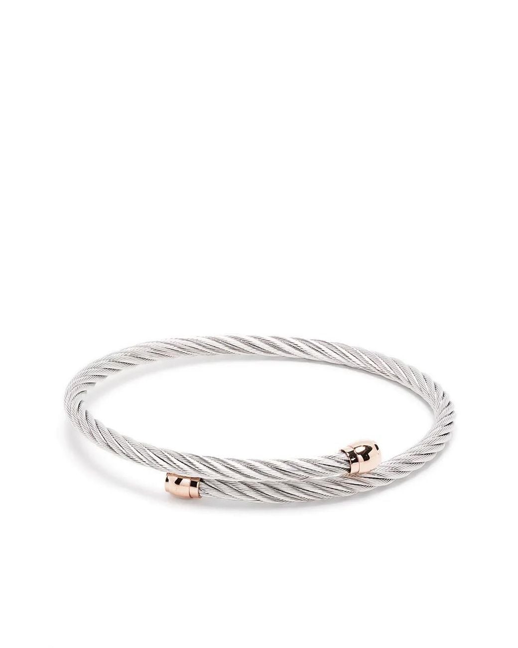 Charriol White Celtic Cable Bangle