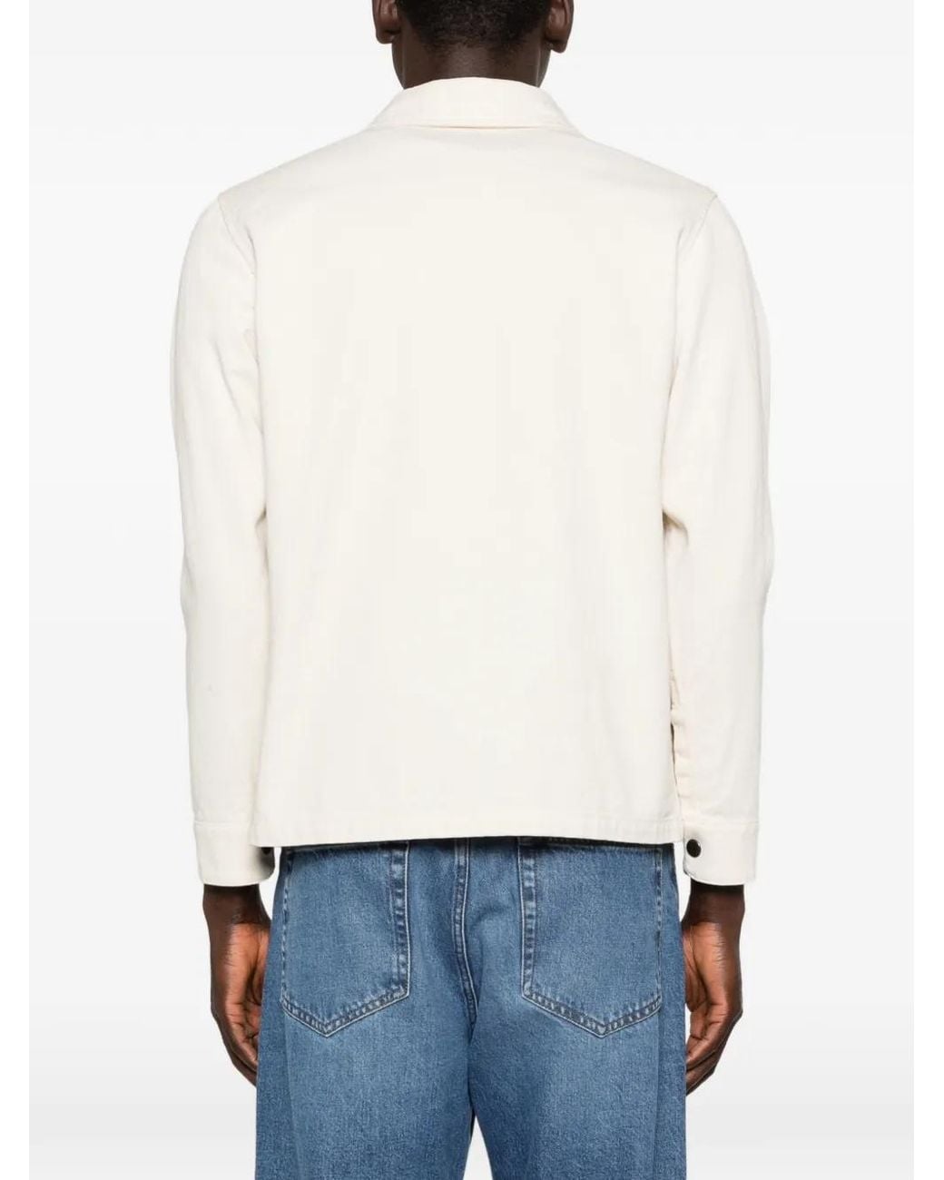 Aspesi White Buttoned Jacket for men