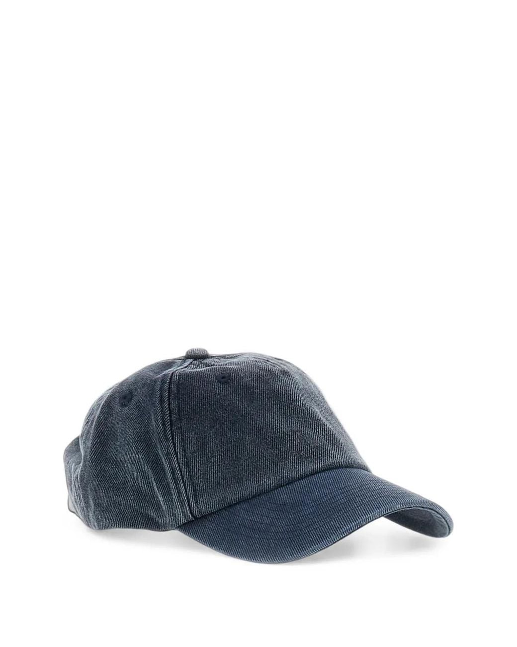 Arte' Blue Denim Six-Panel Cap for men