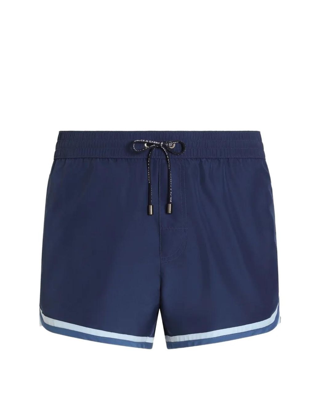 Dolce & Gabbana Blue Canvas Swim Boxer Shorts for men