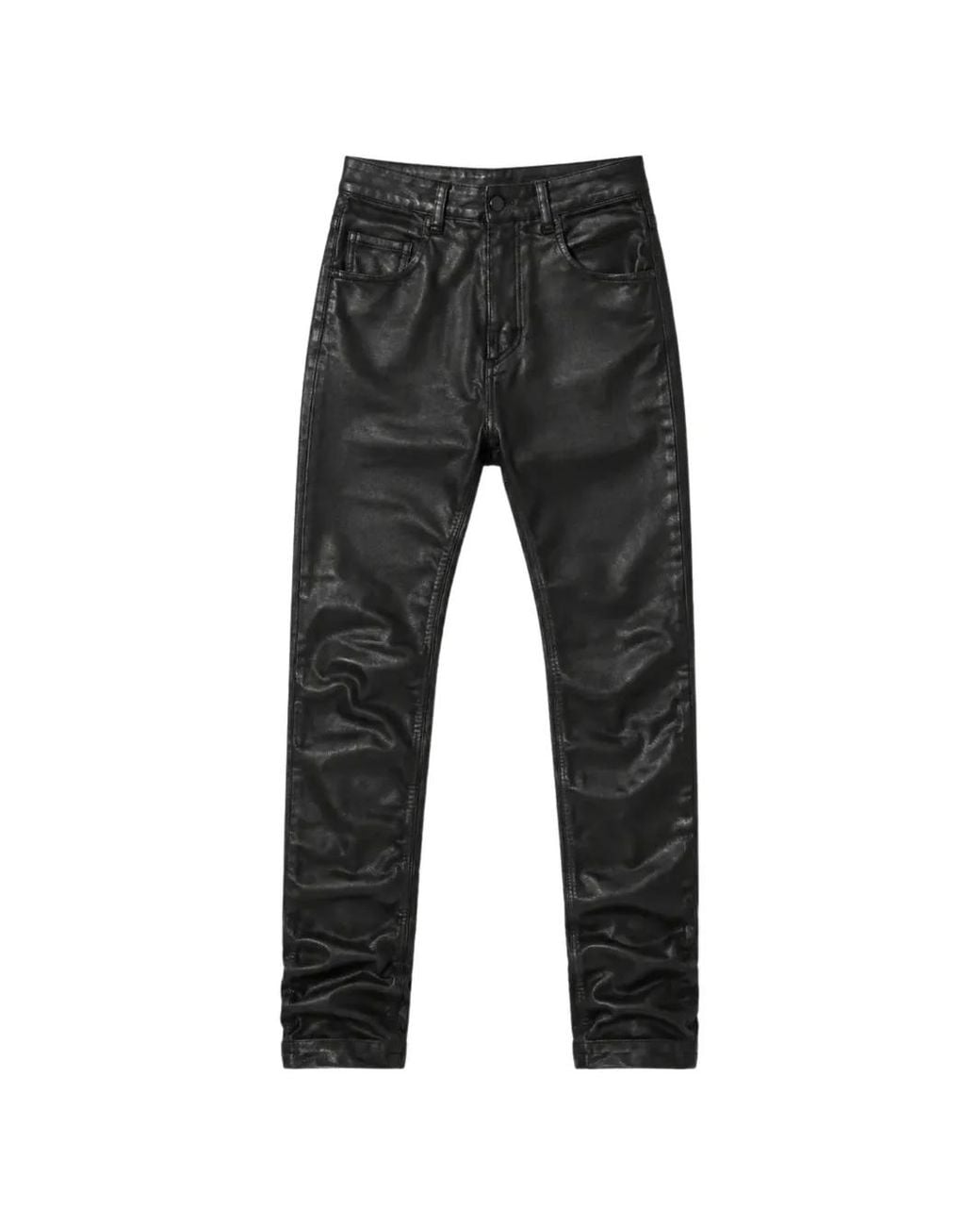 Thom Krom Black Coated-Finish Jeans for men
