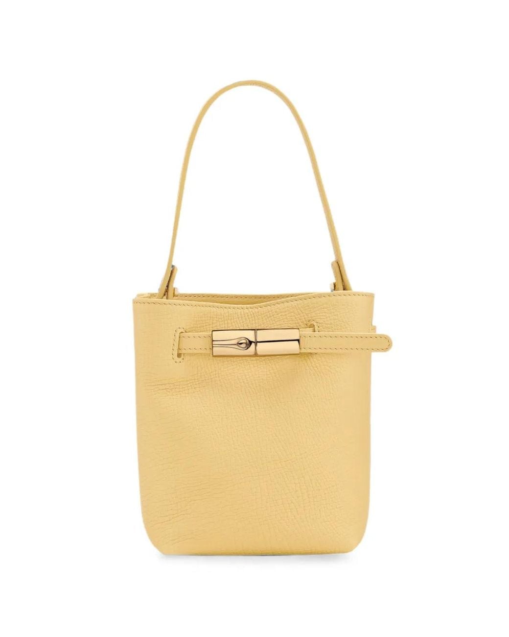 Longchamp Yellow Le Smart Xs Bucket Bag