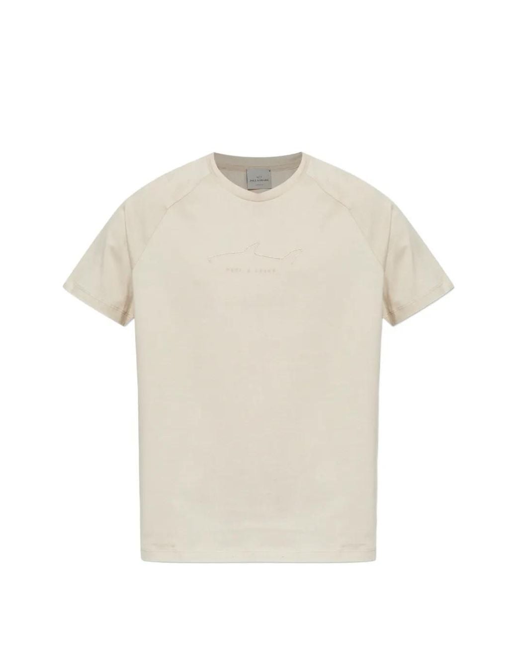 Paul & Shark White T-Shirt À Logo Brodé for men