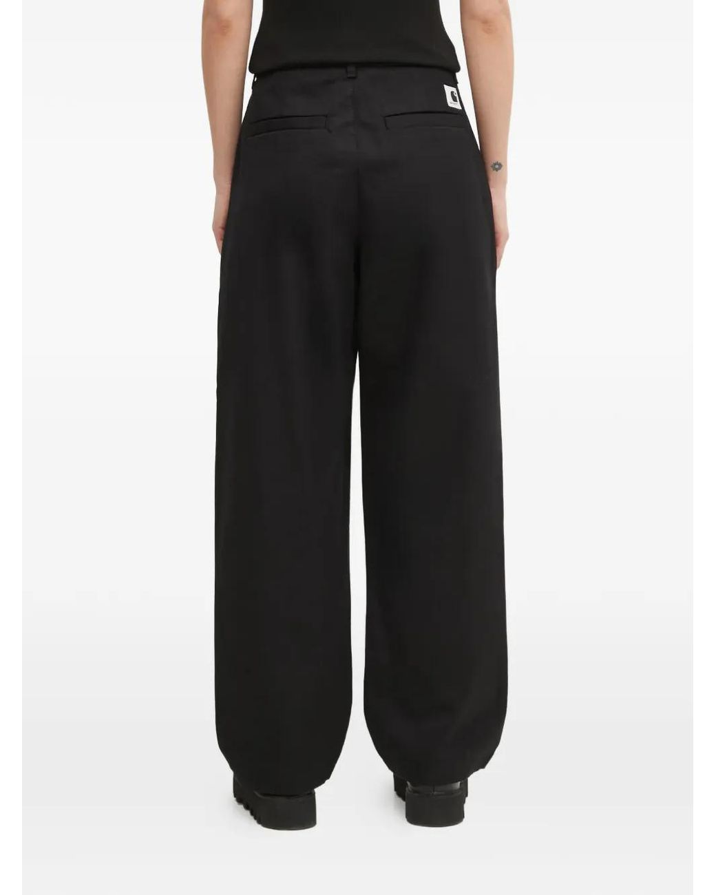 Carhartt Black Logo-Patch Trousers