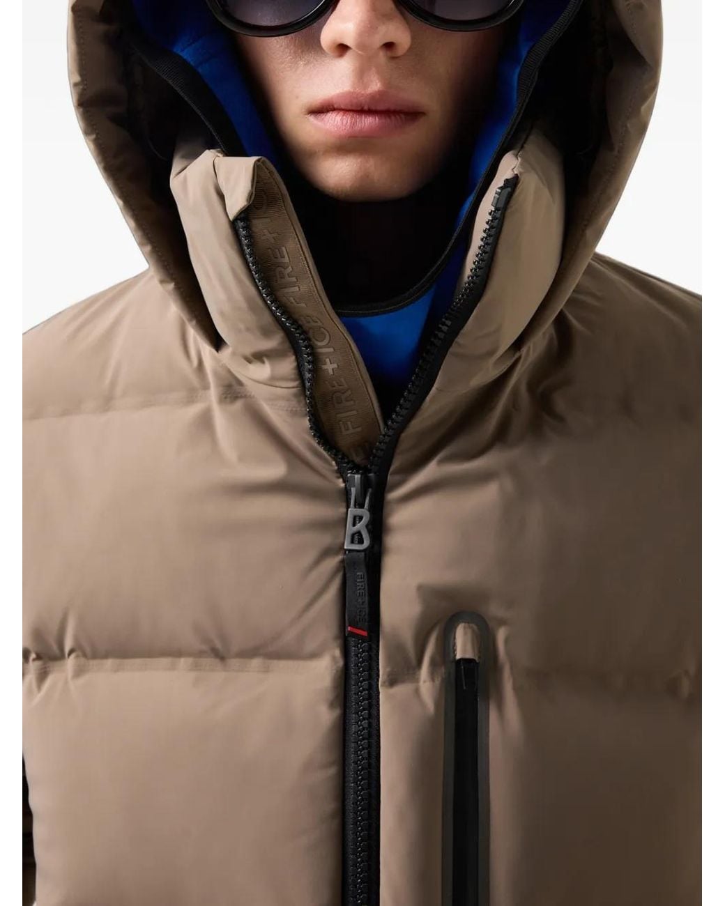 Bogner Fire + Ice Natural Ekin Quilted Hooded Coat for men