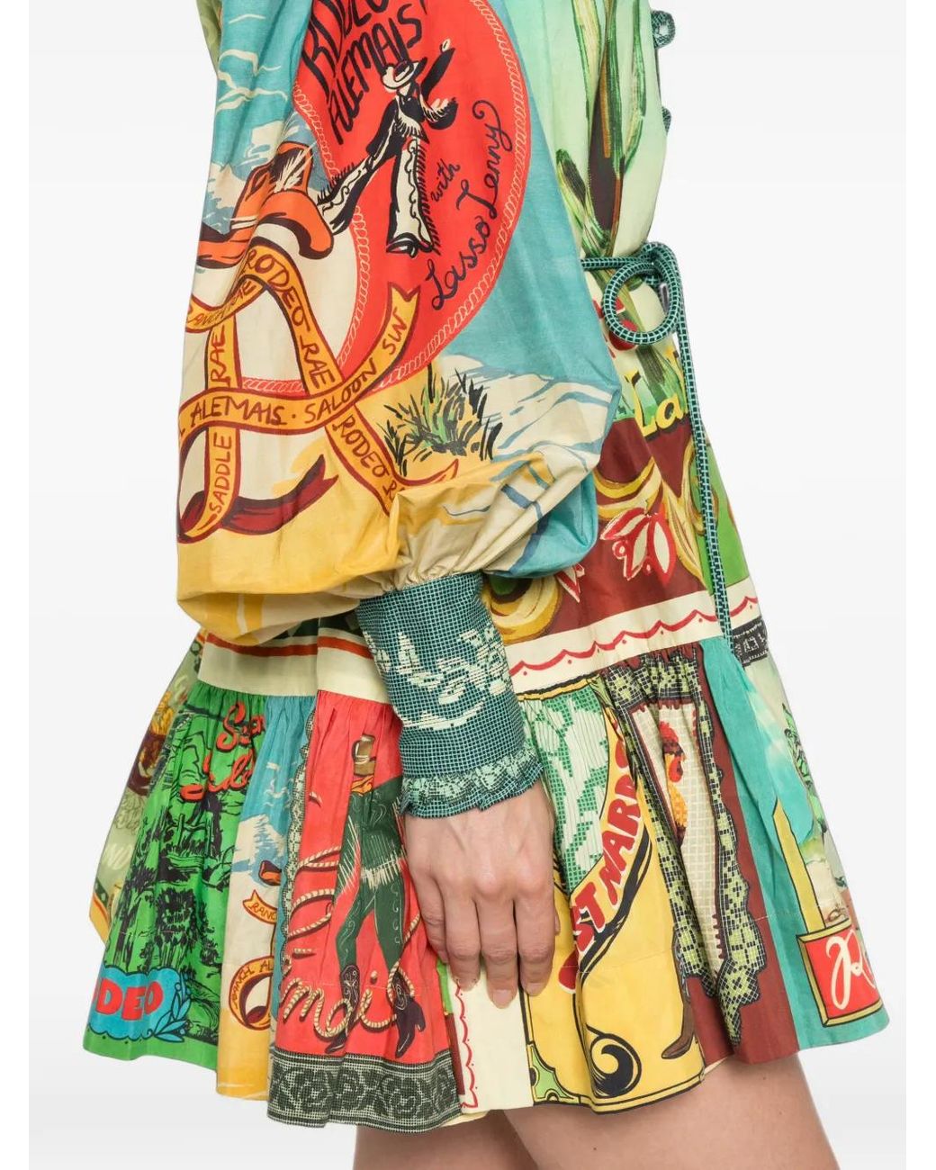 ALÉMAIS Green Ace Mini Dress