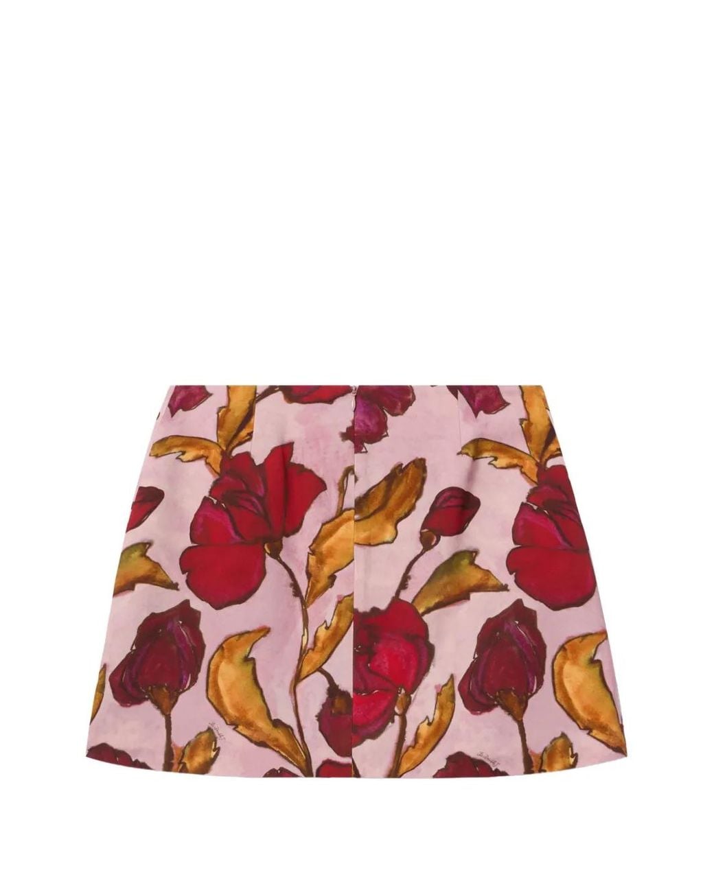 LaDoubleJ Red Mini Foulard Skirt
