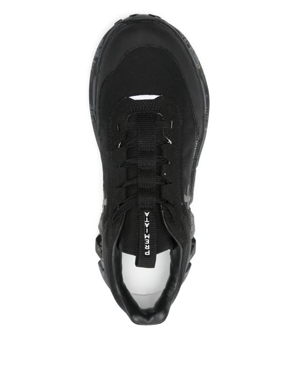 Premiata Black Low-Profile Sneakers With Textured Sole