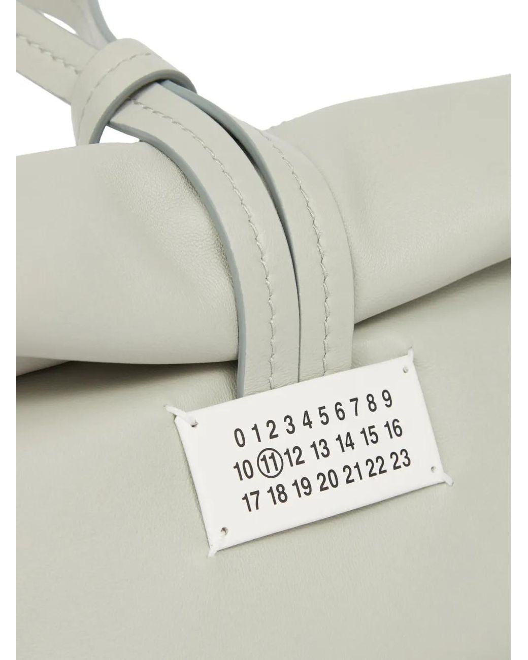 Maison Margiela White Paper Leather Clutch Bag