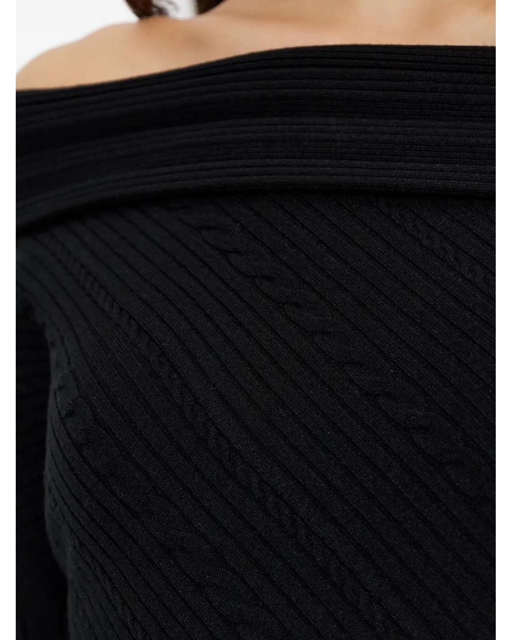 Jersey Con Hombros Descubiertos IRO de color Black