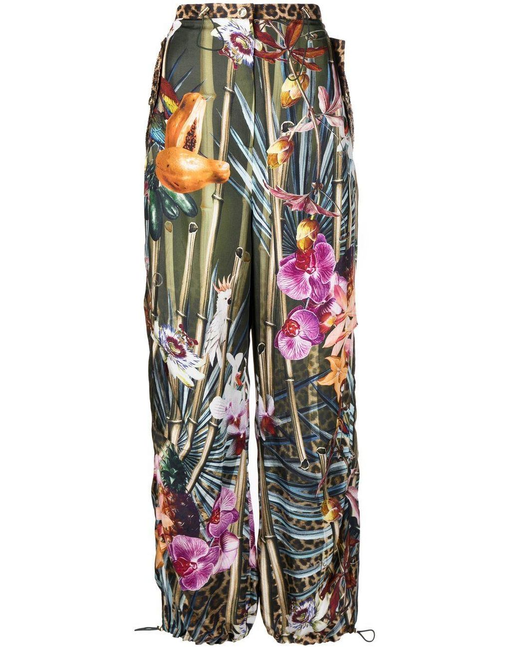 Camilla Silk Floral-print Parachute Pants | Lyst