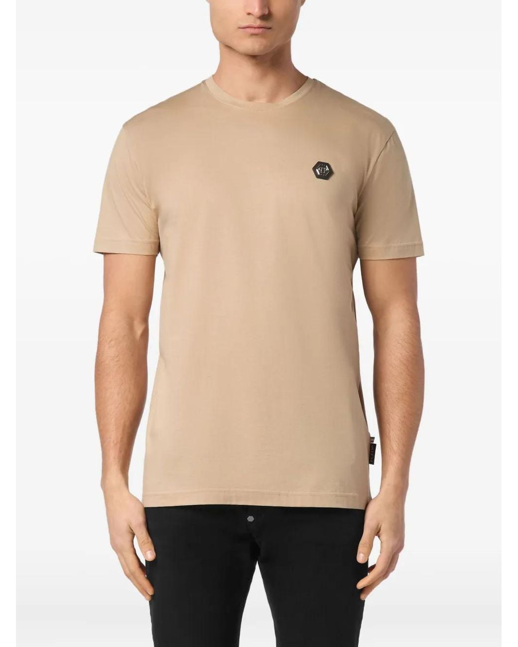 Philipp Plein Natural Basic T-Shirt for men