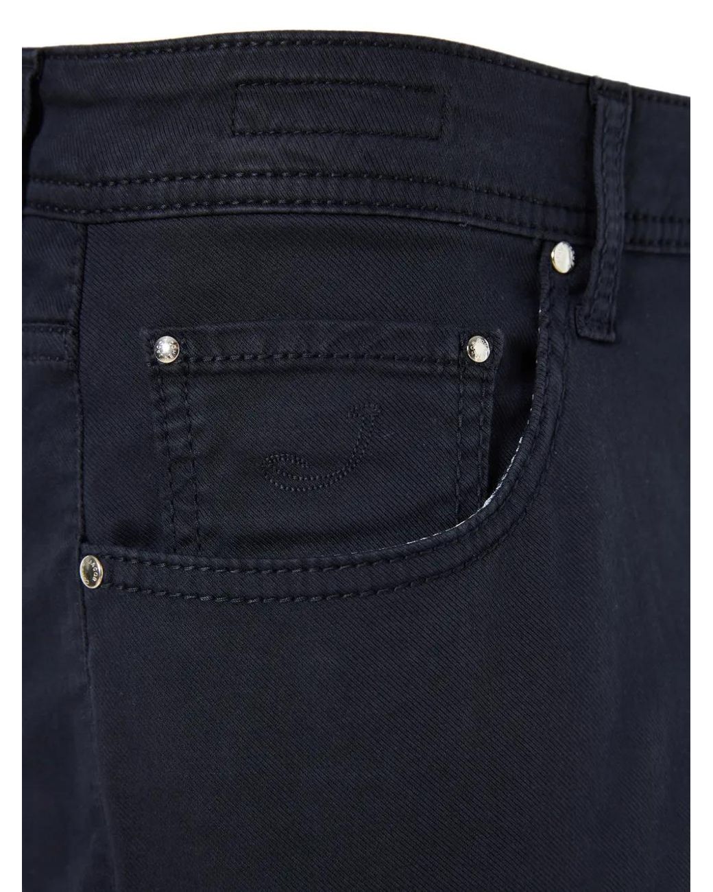 Jacob Cohen Blue Bard Logo-Patch Trousers for men
