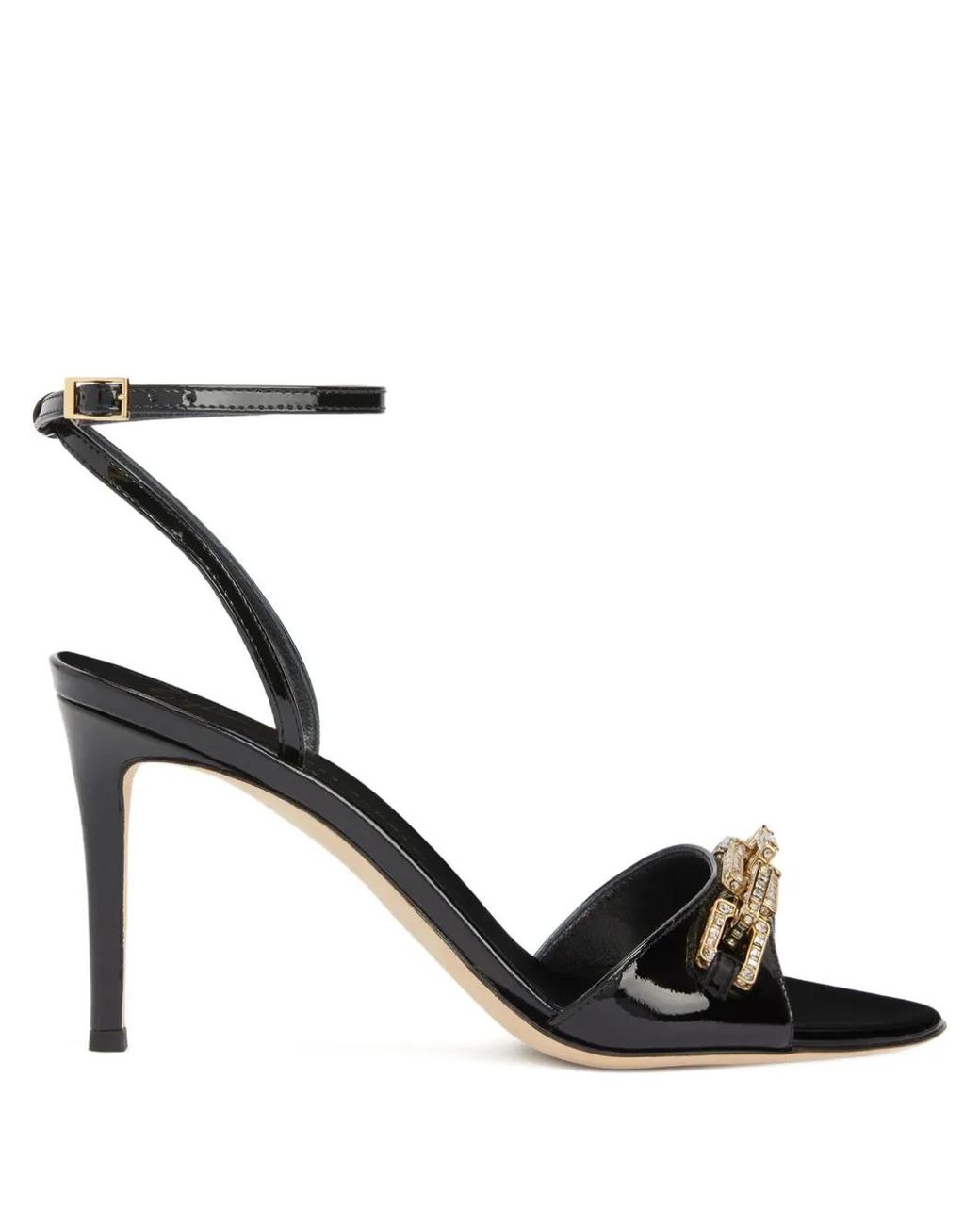 Giuseppe Zanotti Black Evry Crystal-Embellished Sandals