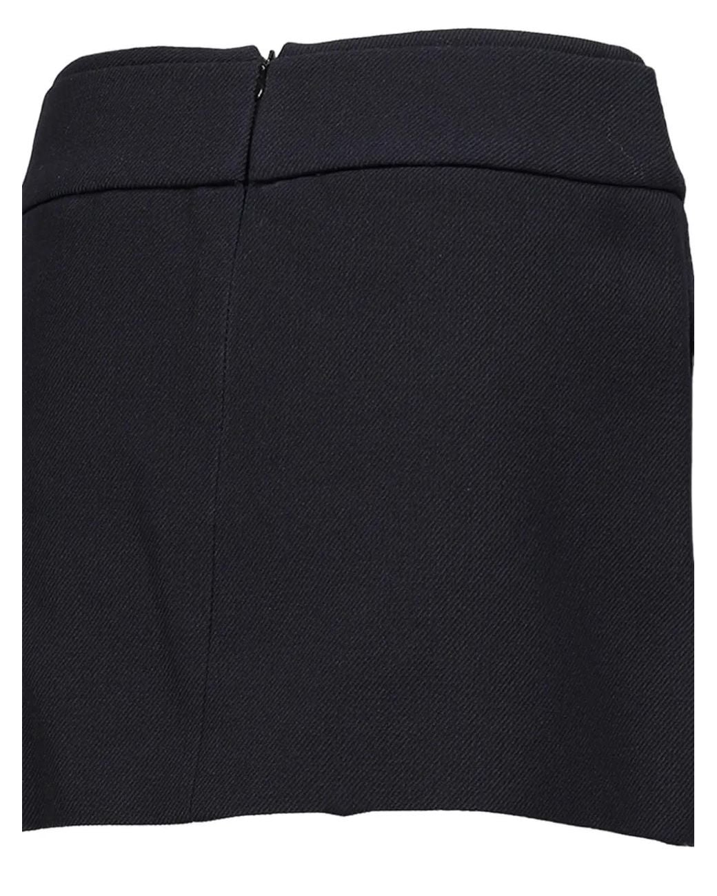 ShuShu/Tong Blue Bow-Detail Mini Skirt