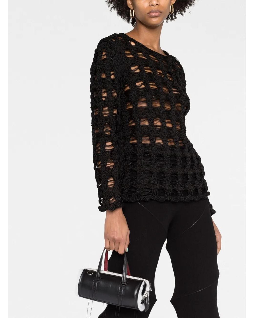 Comme des Garçons Black Printed Sweater
