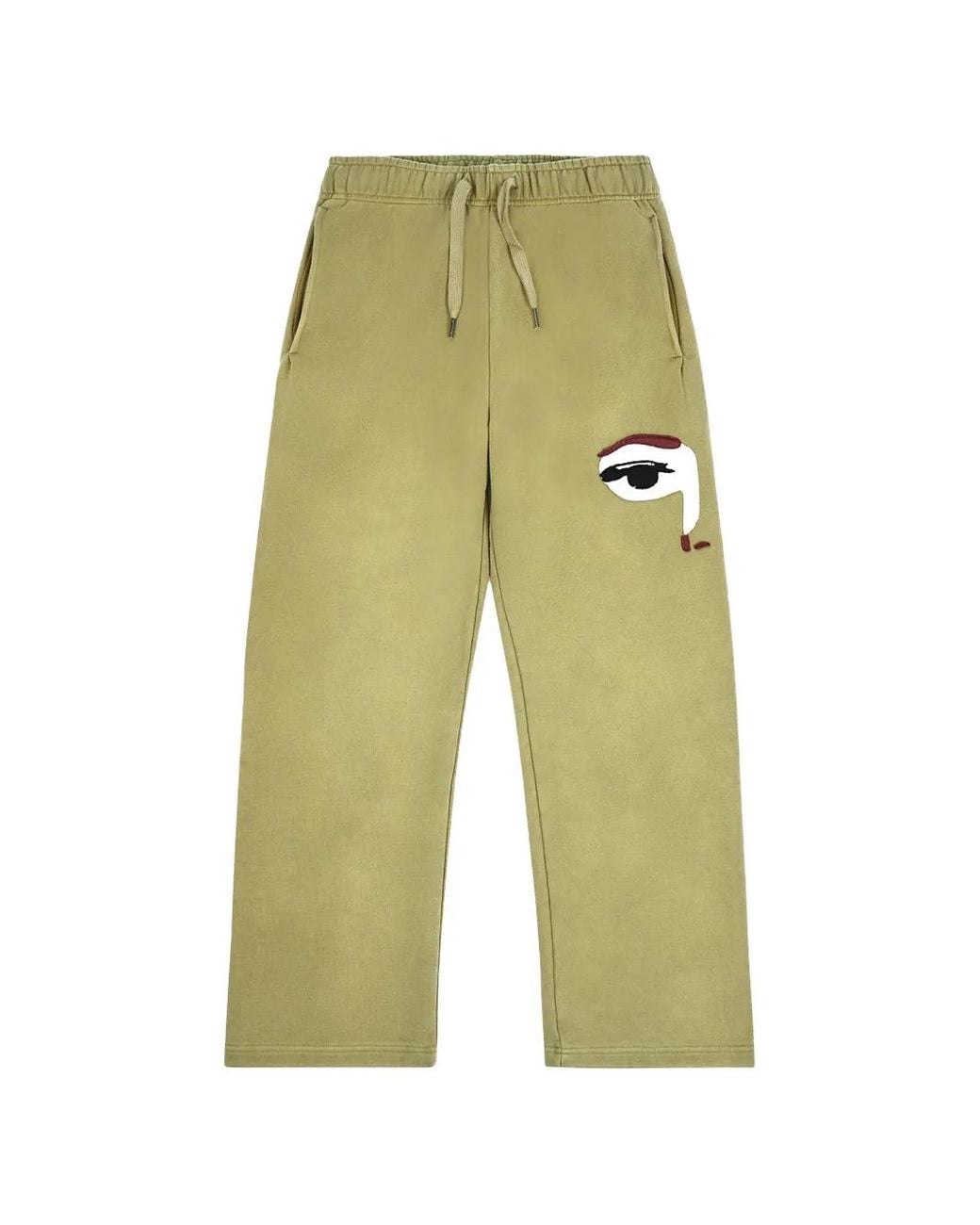 Kidsuper Green Face-Patch Track Pants for men