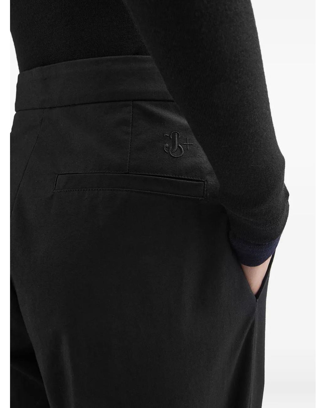 Jil Sander Gray Cotton Trousers