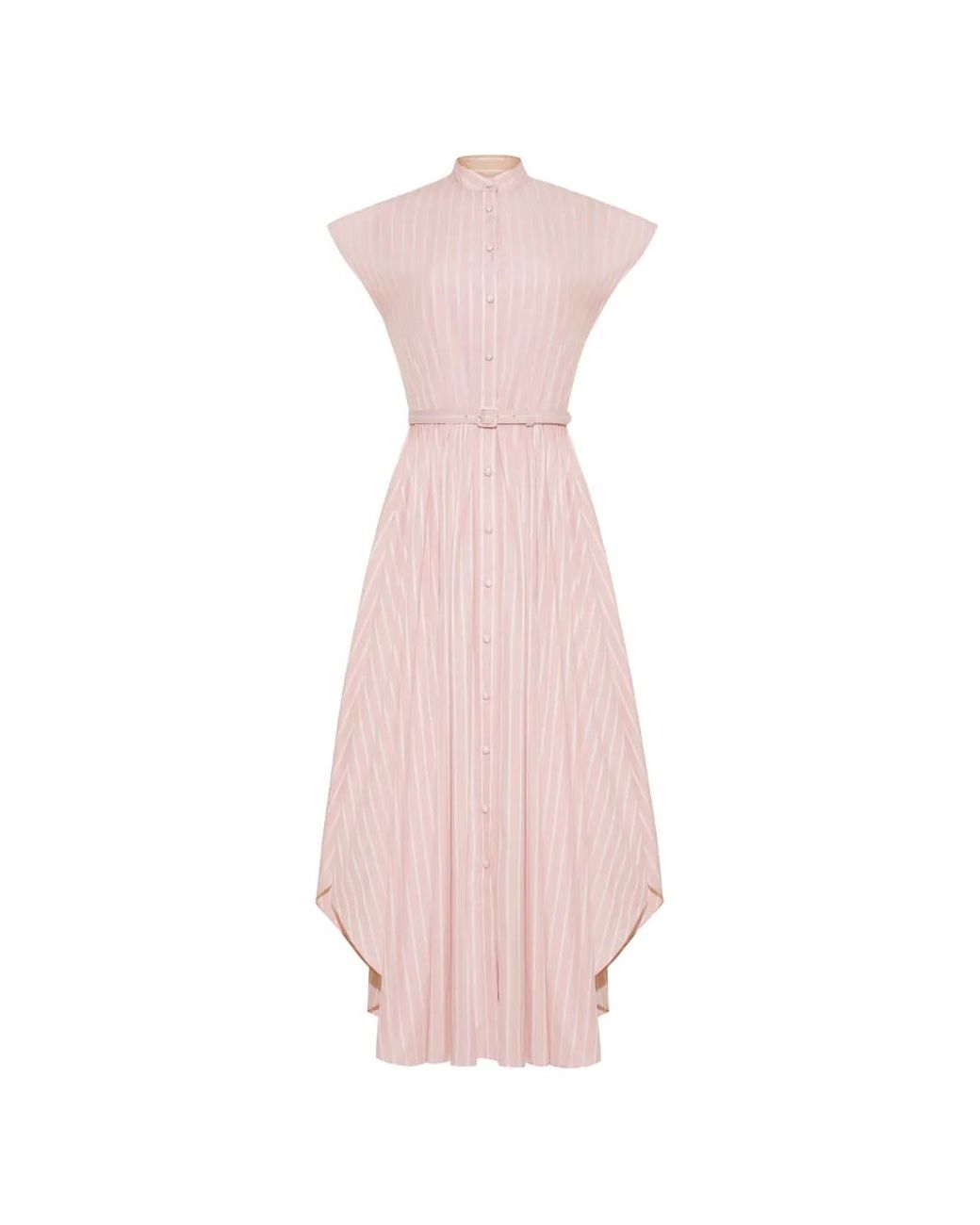 Adam Lippes Pink Geneveive Midi Dress